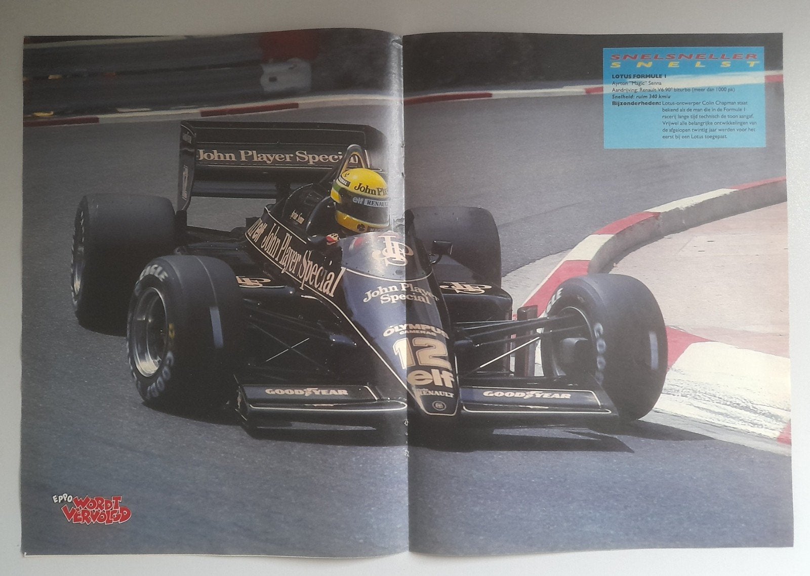 Ayrton Senna lotus 97T poster A3, Ophalen of Verzenden, A1 t/m A3
