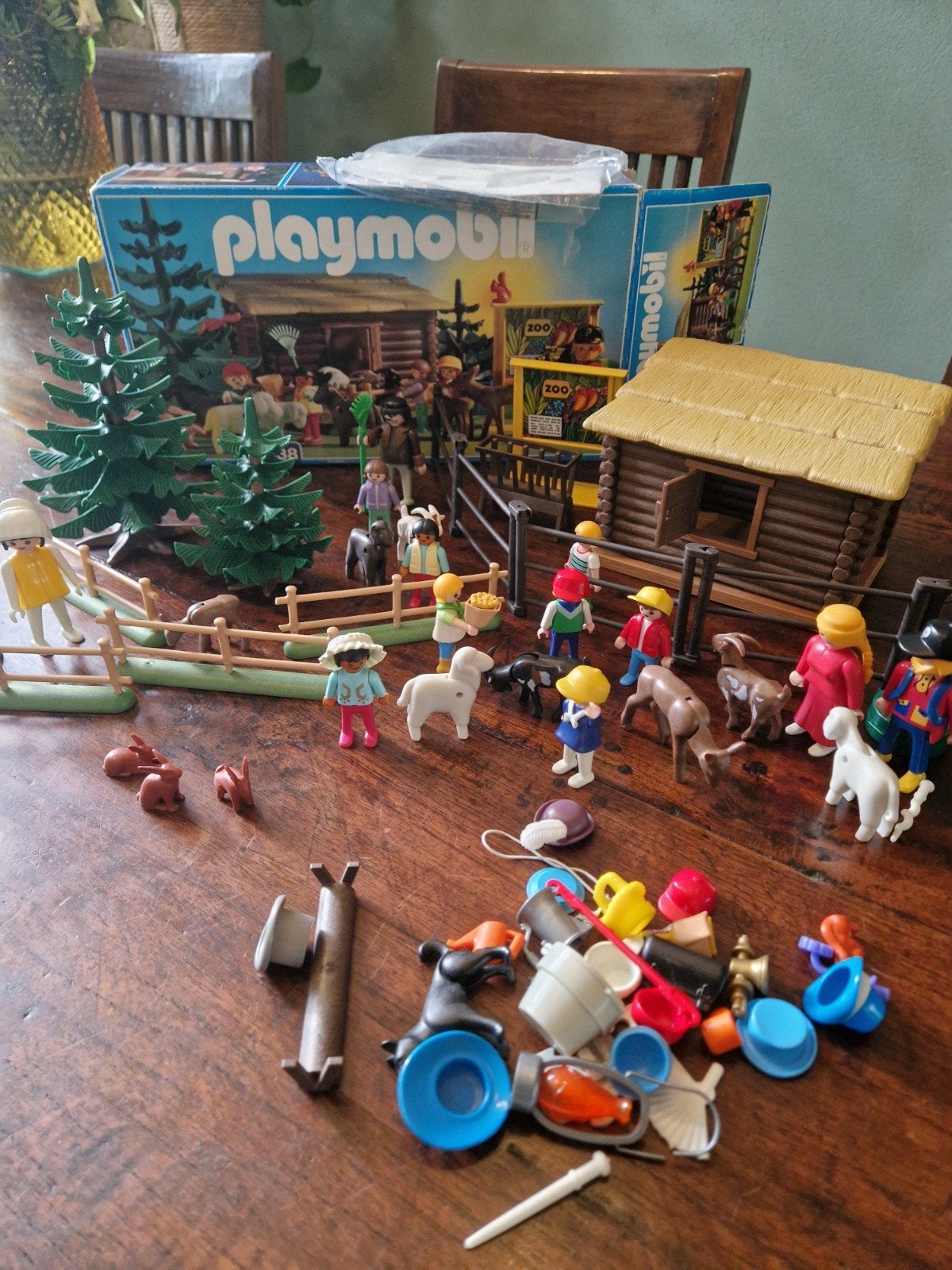 Playmobil Zoo/Dierenpark met veel figuren en accessoires, Gebruikt, Complete set, Overige typen, Ophalen of Verzenden