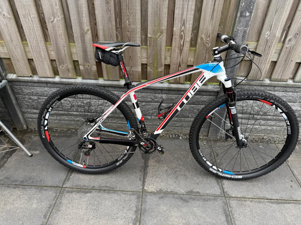 Cube Elite Mountainbike Carbon hardtail, Fietsen en Brommers, Fietsen | Mountainbikes en ATB, Hardtail, Heren, Zo goed als nieuw