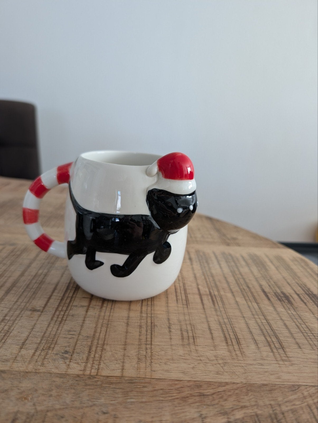 Siep kerst mok, Ophalen