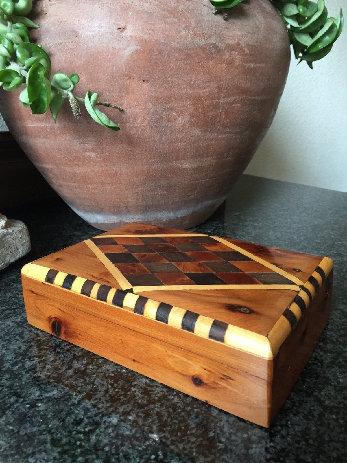 Kistje/doosje hout oud, Ophalen of Verzenden
