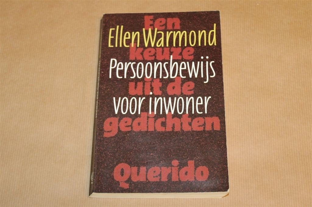 Persoonsbewijs voor Inwoner — Warmond, Gedichten 1991, Ophalen of Verzenden, Gelezen