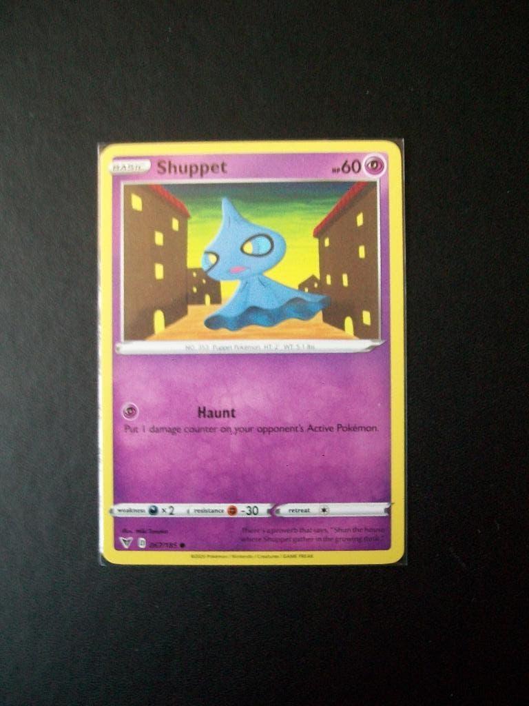 9645. Nieuwe Pokemon kaart SHUPPET HP 60 (067/185) 2020, Verzenden, Nieuw, Losse kaart