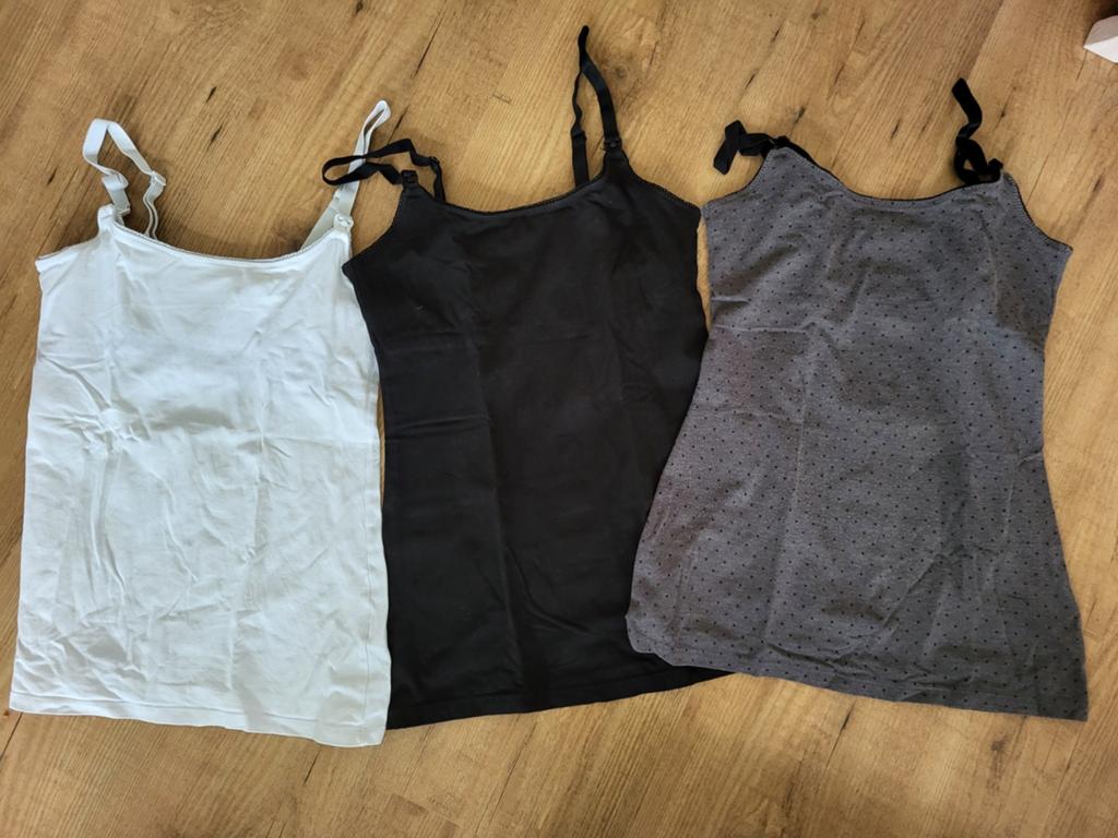 Zwangerschapskleding pakket maat S/36 zomer, Wit, Maat 36 (S), Gedragen, Shirt of Top