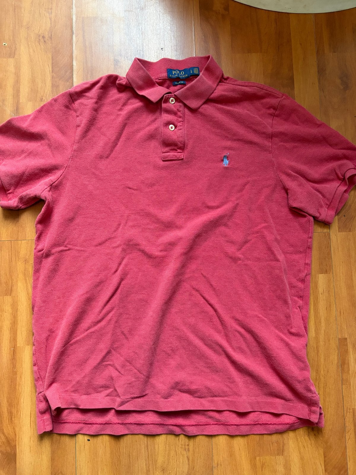 Polo Ralph Lauren Classic Fit Polo - Maat L, Ophalen of Verzenden, Gedragen, Maat 52/54 (L), Rood