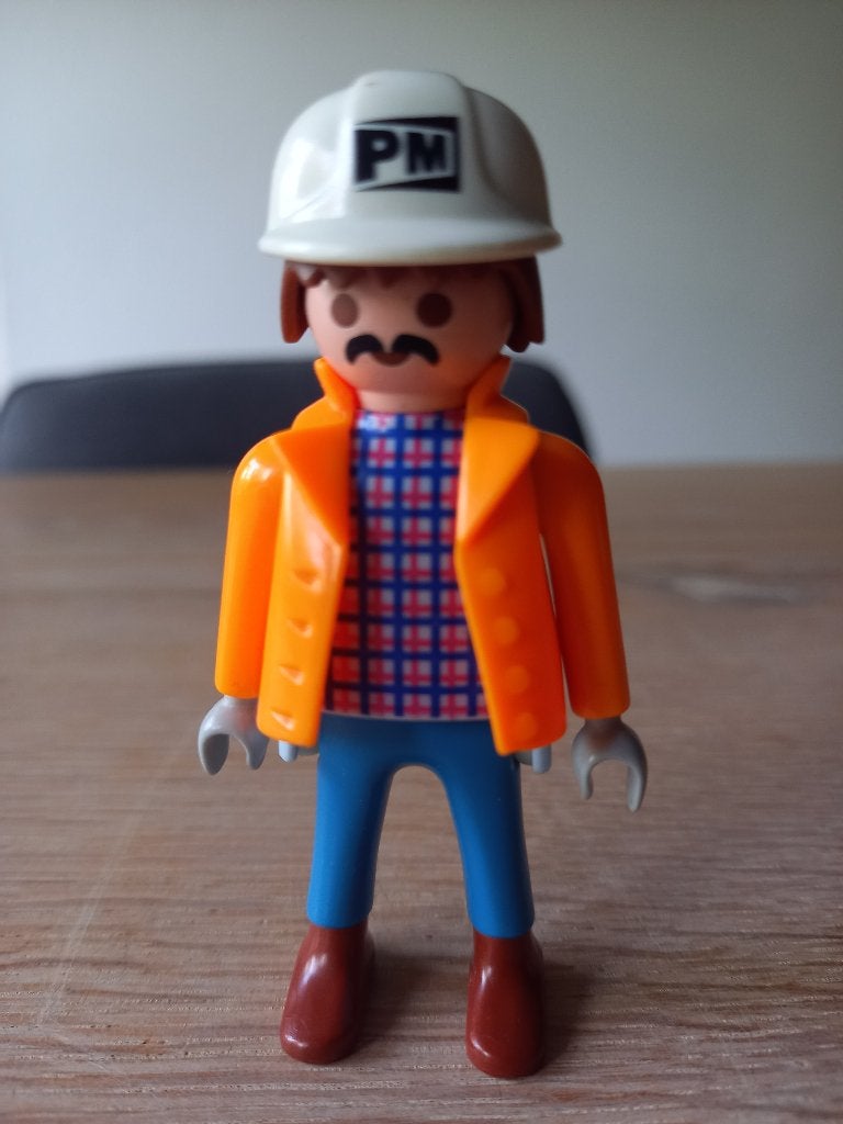 Playmobil Bouwvakker opzichter voorman themapoppetje, Ophalen of Verzenden, Zo goed als nieuw, Figuren