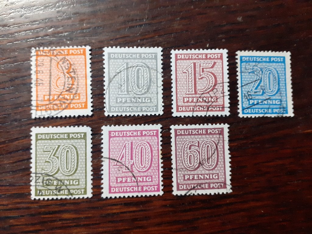 Russ. zone, West-Sachsen, mi 130y e.v., bieden vanaf € 9,50, Verzenden, Overige periodes, Gestempeld