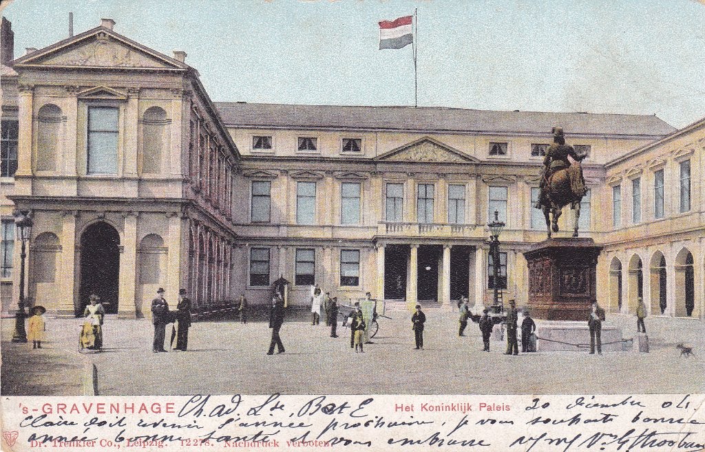 's-Gravenhage. Oude briefkaart ,Paleis Noordeinde, 1904, Verzenden, Voor 1920, Gelopen, Zuid-Holland
