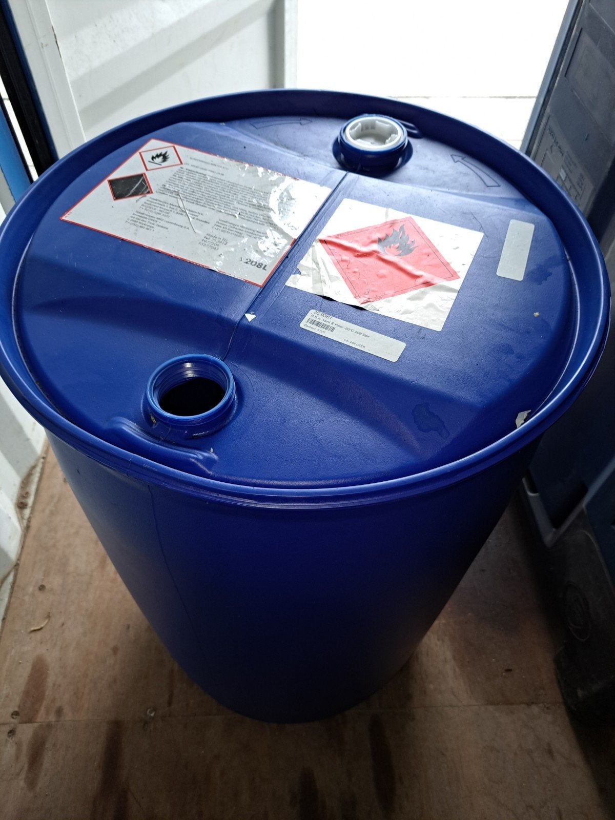 6 screenwashvaten leeg regenton vat 208L met UN 1170, 150 liter of meer, Ophalen