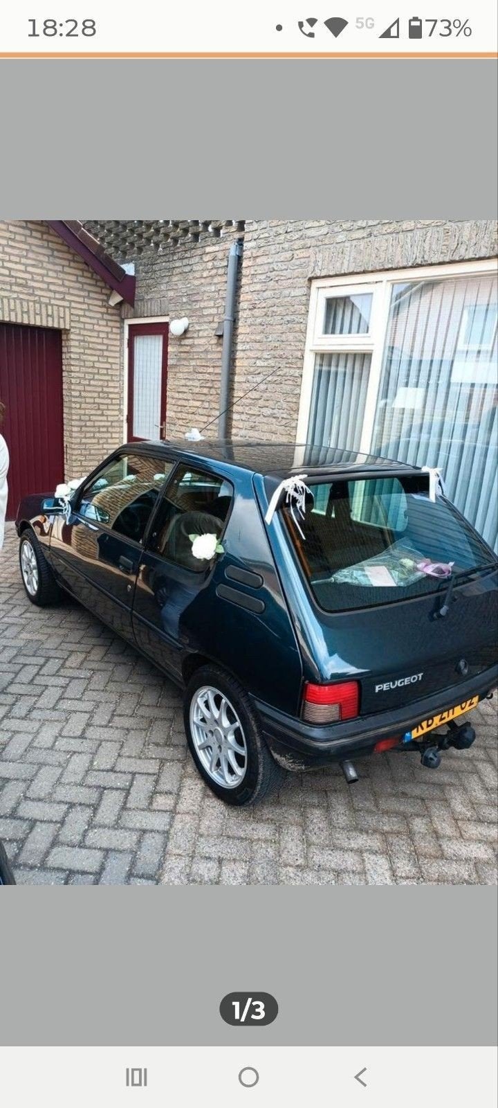 Peugeot 205, 3-deurs types onderdelen en plaatwerk, Ophalen of Verzenden, Achter, Peugeot, Deur