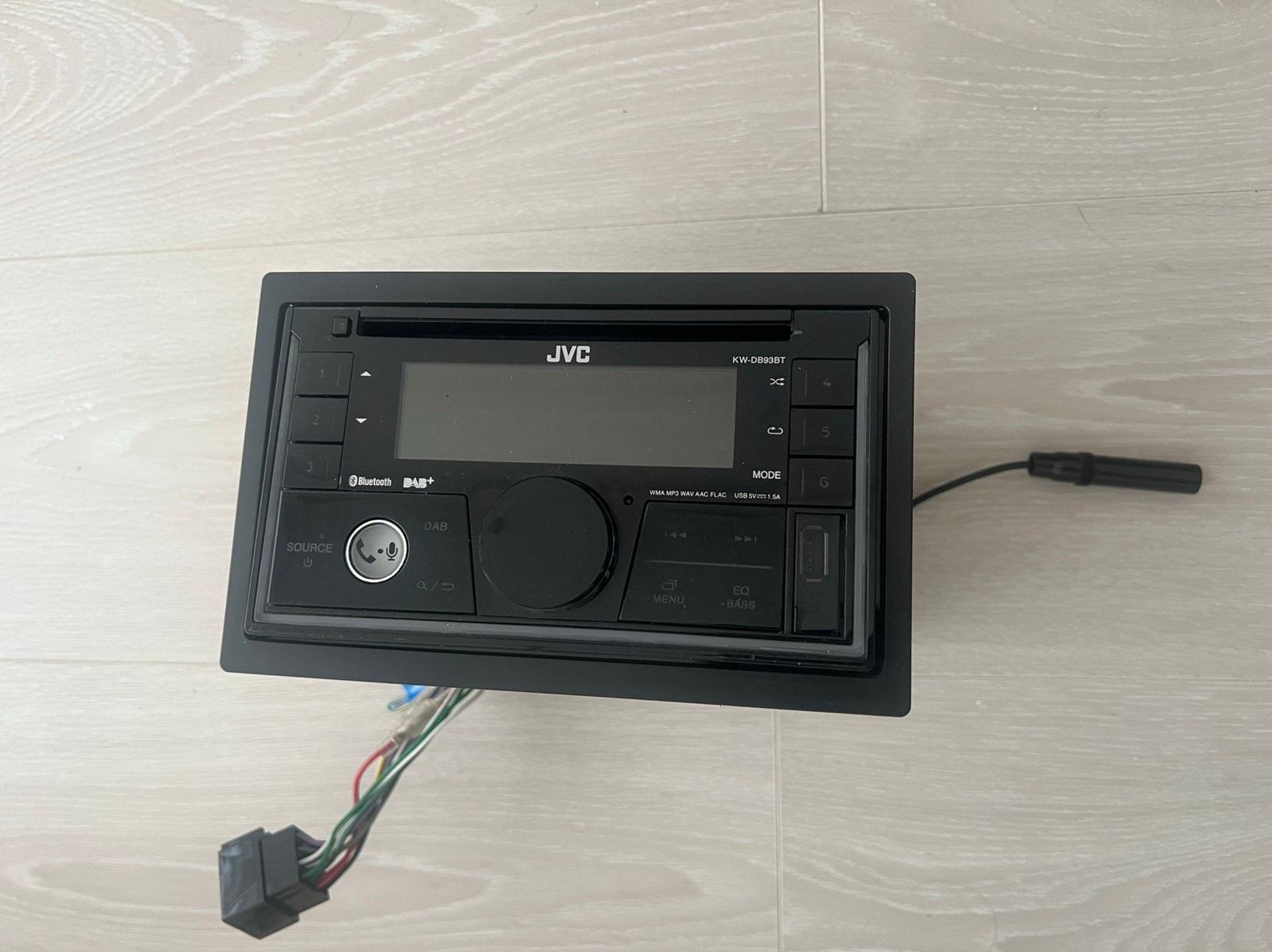 Jvc Kw-db93bt 2-din autoradio cd usb Bluetooth carkit aux, Ophalen, Zo goed als nieuw