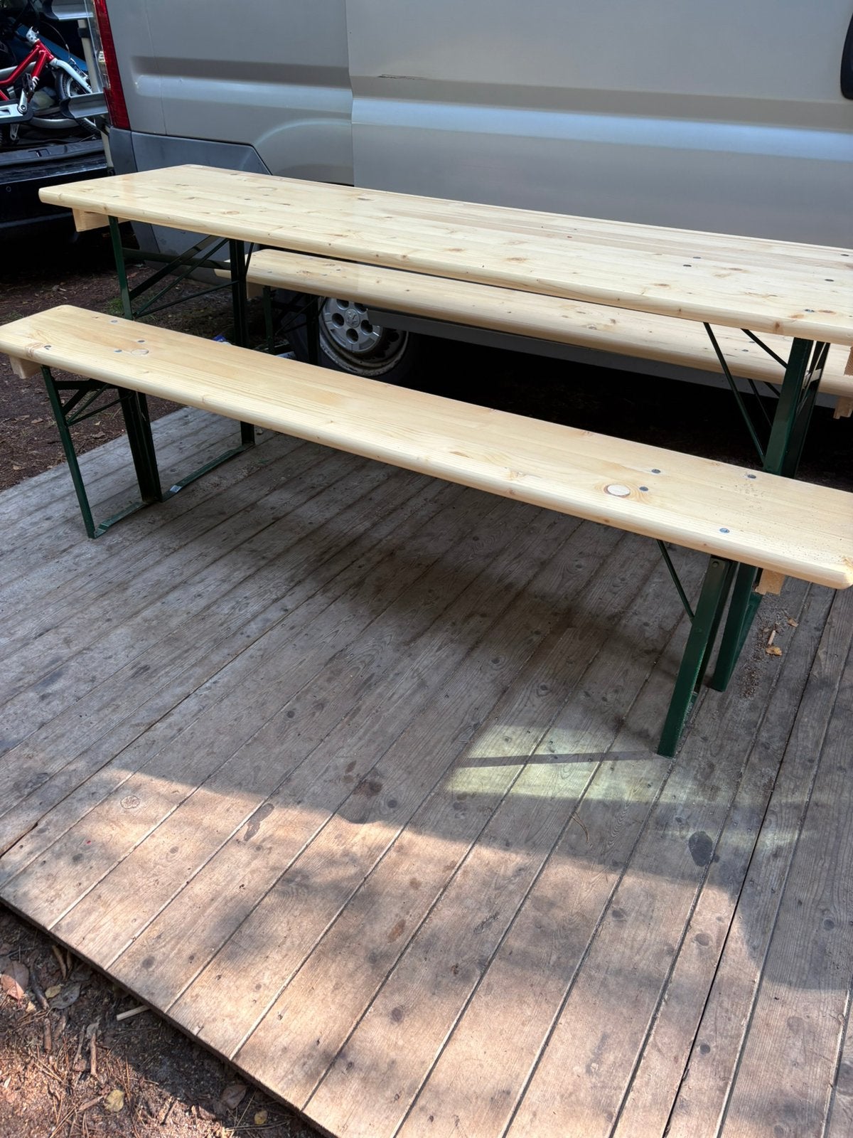 10 m2 mooie vlonders voor bij camper, Ophalen, Gebruikt, Hout