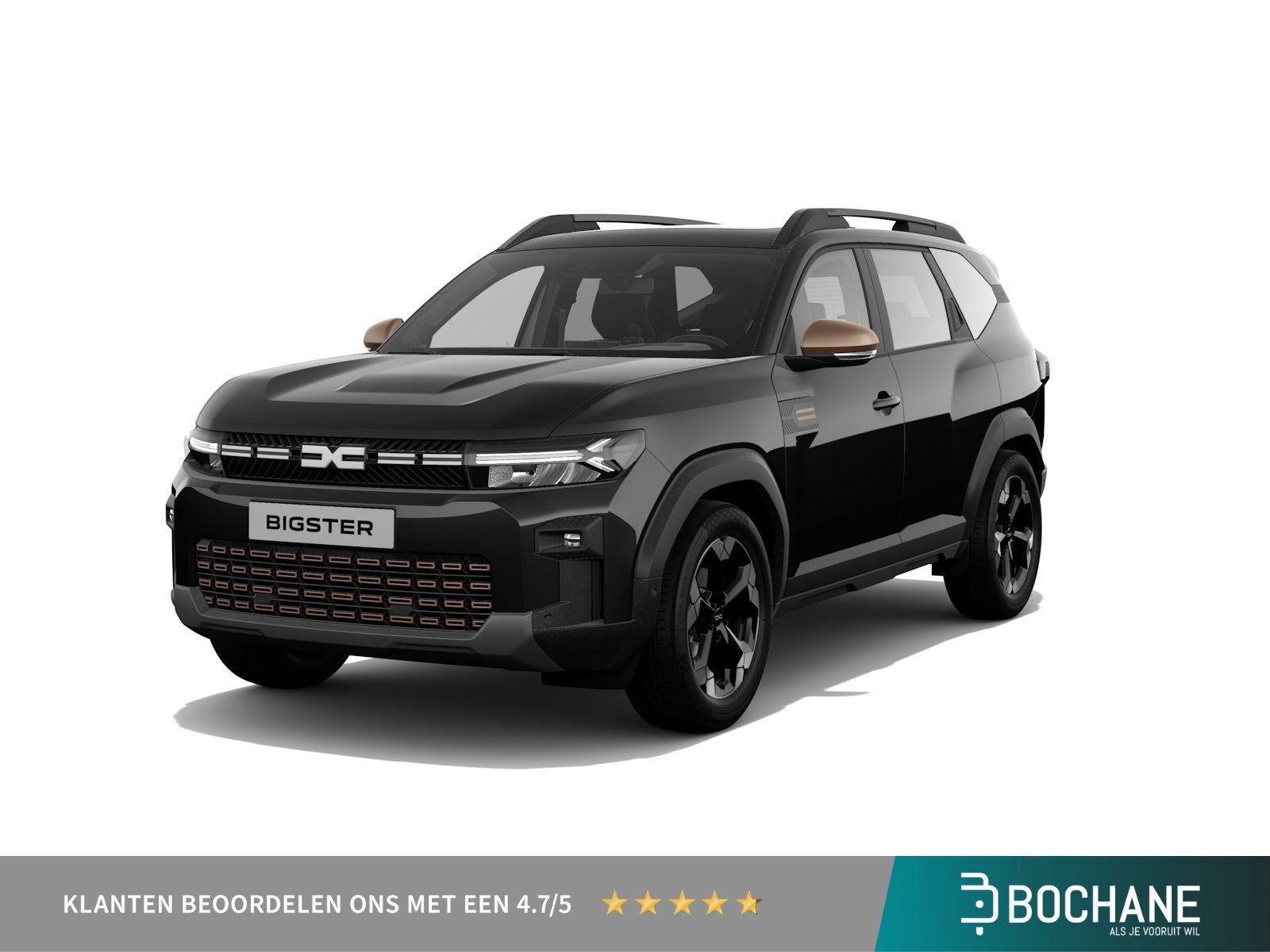 Dacia Bigster 1.8 Hybrid 155 Journey | Carplay | AndroidAuto, Auto's, Dacia, Stof, Gebruikt, Met garantie (alle), Zwart