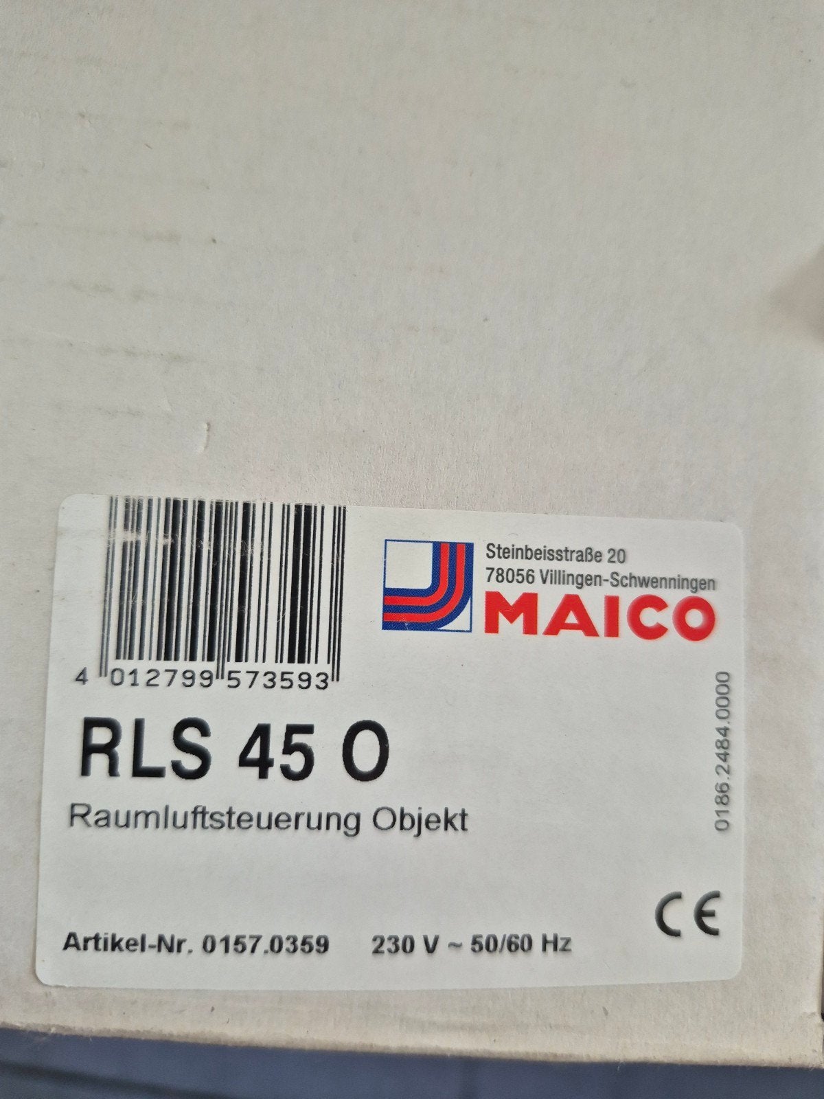Maico RLS 45 O Ruimteluchtregeling Object, Ophalen of Verzenden, Nieuw, Ventilator