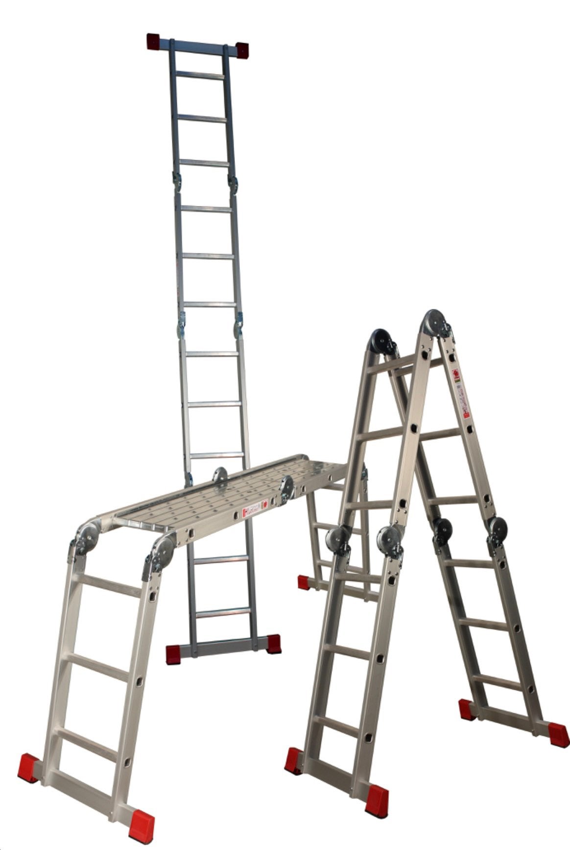 Vouwladder 4x3 sport met platform NIEUW GRATIS VERZENDING, Ophalen of Verzenden, Nieuw