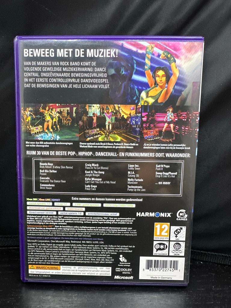 Dance Central Xbox 360 Kinect - Dansspel, Spelcomputers en Games, Games | Xbox 360, Muziek, 2 spelers, Eén computer, Ophalen of Verzenden