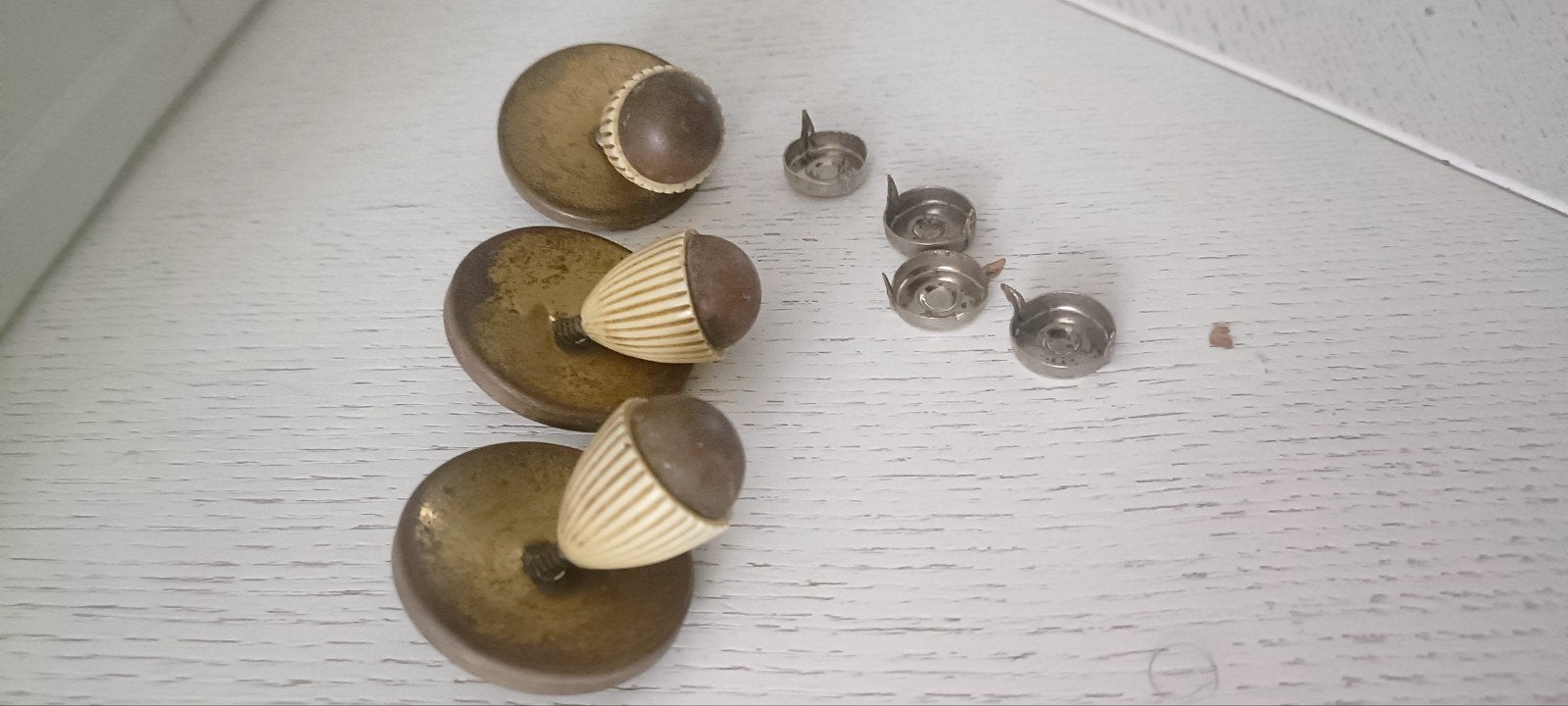 Vintage Meubelbeslag Handvatten - Set van 3, Ophalen of Verzenden