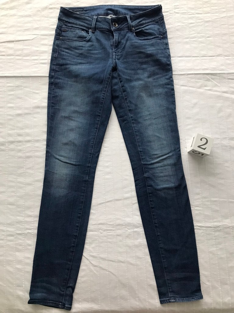 G star spijkerbroek-Mooie midge cady mid. skinny W31- 34L, Blauw, Ophalen of Verzenden, Gedragen, G star spijkerbroek