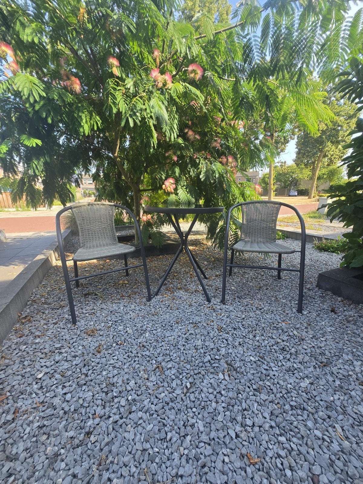 Te koop nieuwe Bistroset, Bijzettafel, Rotan, Nieuw, Tuinset