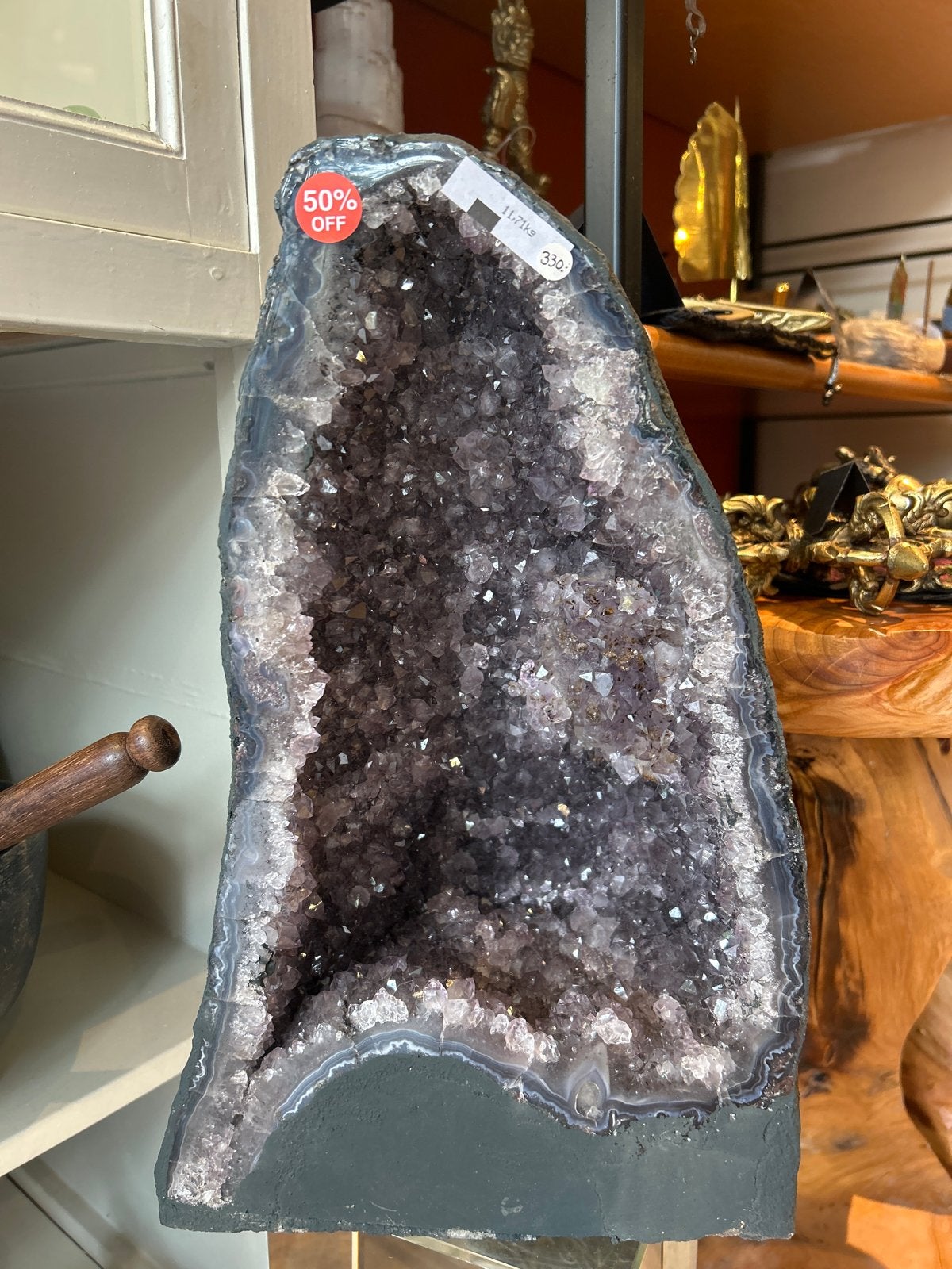 Grote Amethist Geode - 11,7 KG - Prachtige Decoratie, Ophalen of Verzenden