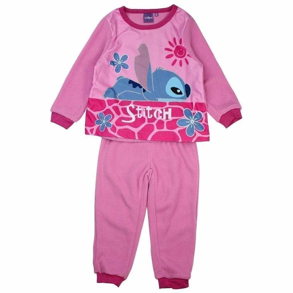 Stitch Fleece Pyjama LR - Maat 98 - 104 - 110 - Disney, Nacht- of Onderkleding, Meisje, Nieuw, Disney Stitch