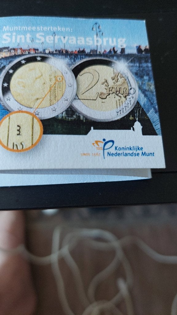 2 EURO SINT SERVAAS BRUG, Ophalen of Verzenden, 1980 tot heden, Ongelopen, Limburg