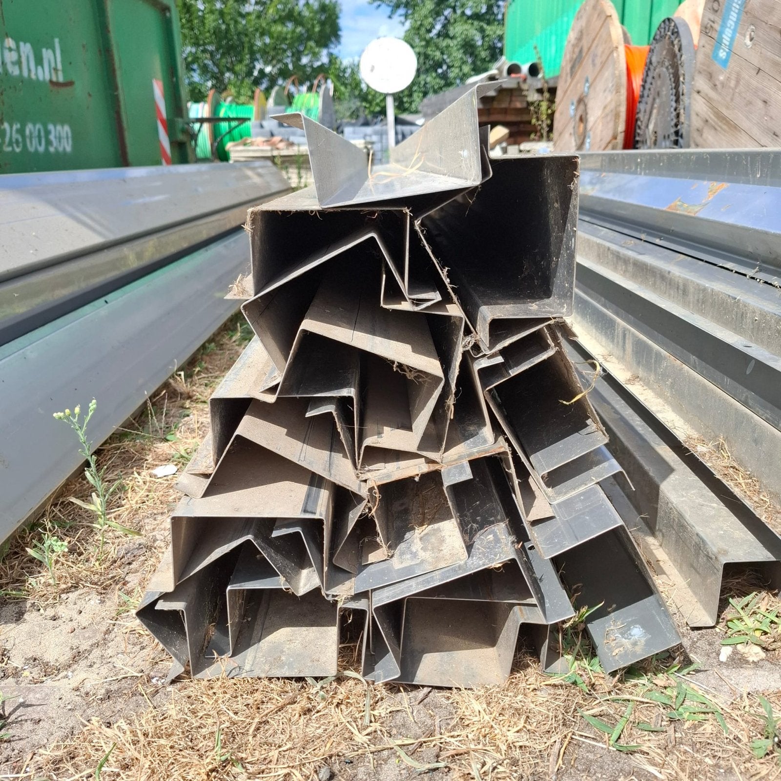 RVS Omega Profielen Kabelgoten - 3 Meter, Diverse Maten, Ophalen, Gebruikt, Overige metalen