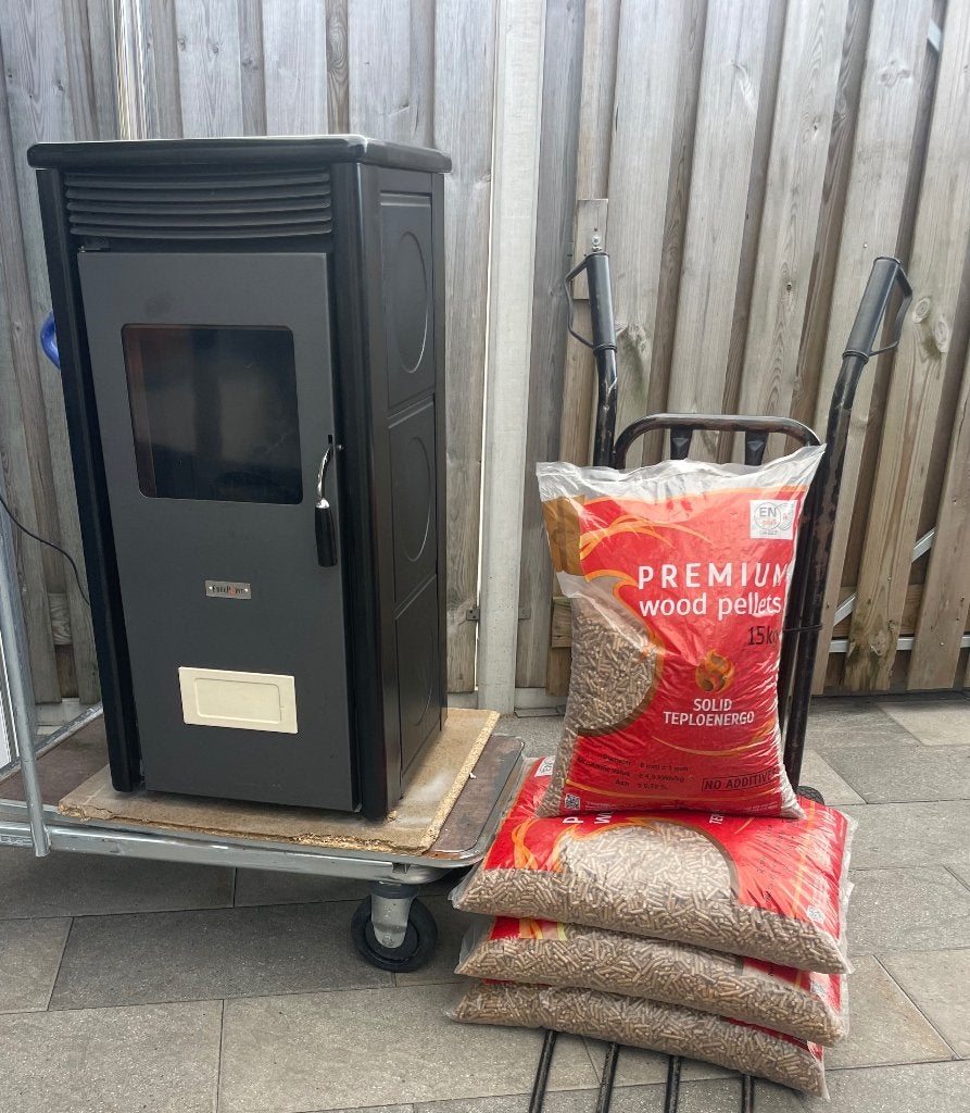 pellet kachel, Ophalen, Gebruikt, Overige brandstoffen, Houtkachel