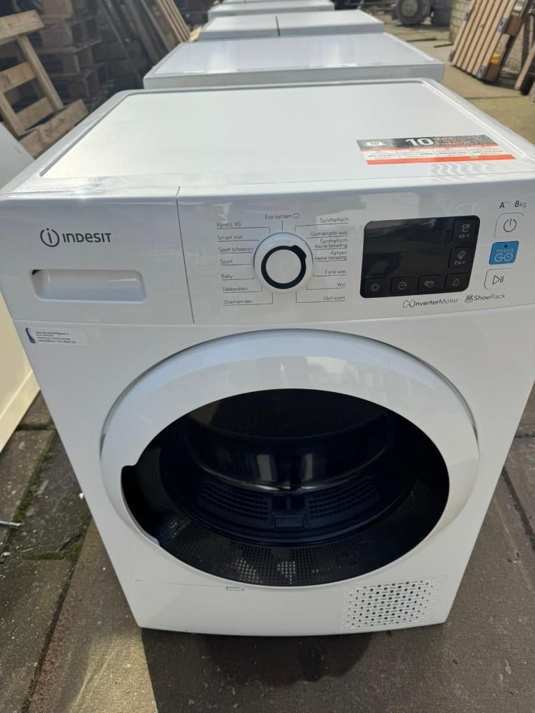 Indesit Condensdroger jong garantie bezorging mogelijk, 6 tot 8 kg, Minder dan 85 cm, Ophalen of Verzenden, Zo goed als nieuw
