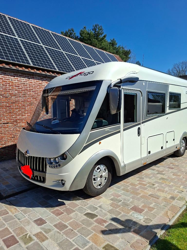 Carthago Intergraal   7,20m. Lang, Caravans en Kamperen, Integraal, Chemisch toilet, Ringverwarming, Fiat