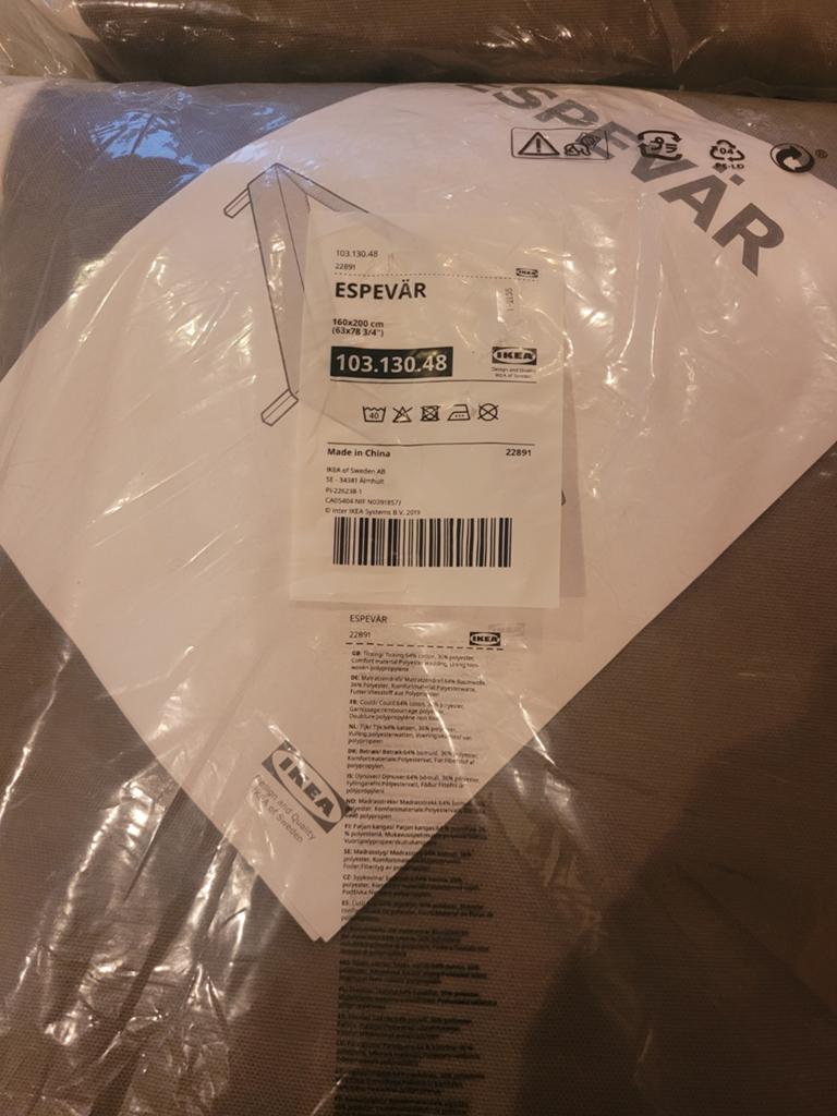 IKEA ESPEVÄR hoes boxspring 160x200 cm - Nieuw, Ophalen of Verzenden, 200 cm, 160 cm, Nieuw