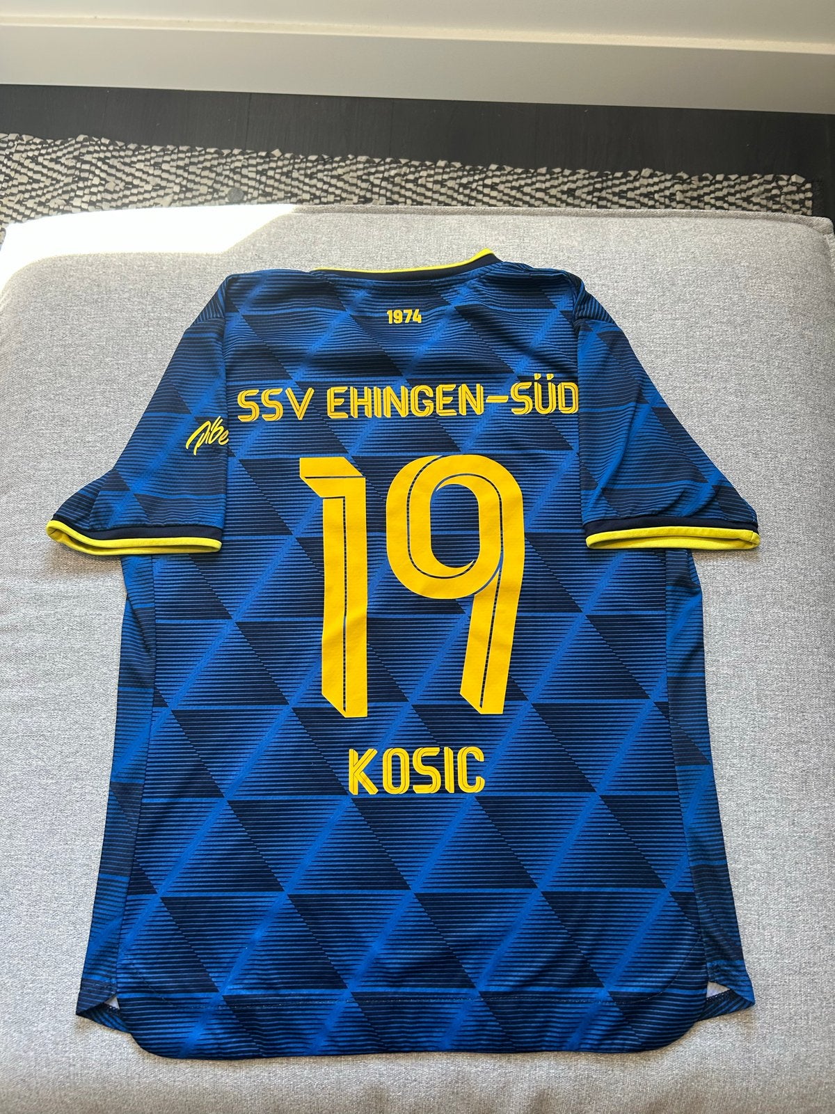 Retro SSV Ehingen-Süd Voetbalshirt Kosic, Blauw, Maat 56/58 (XL), Ophalen of Verzenden, Voetbal
