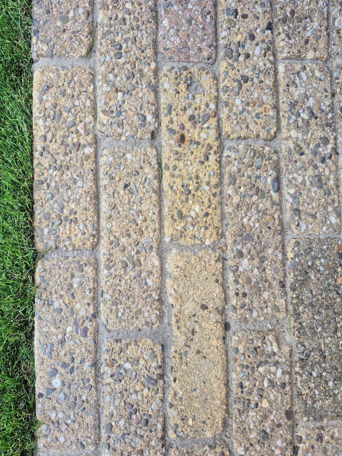 450 beton klinkers kleur geel, Ophalen, Gebruikt, Beton, Klinkers