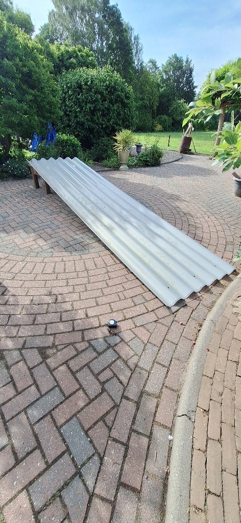 5 stuks Polycarbonaat Golfplaten, Doe-het-zelf en Verbouw, Platen en Panelen, Ophalen, Gebruikt, Overige materialen, Minder dan 20 mm