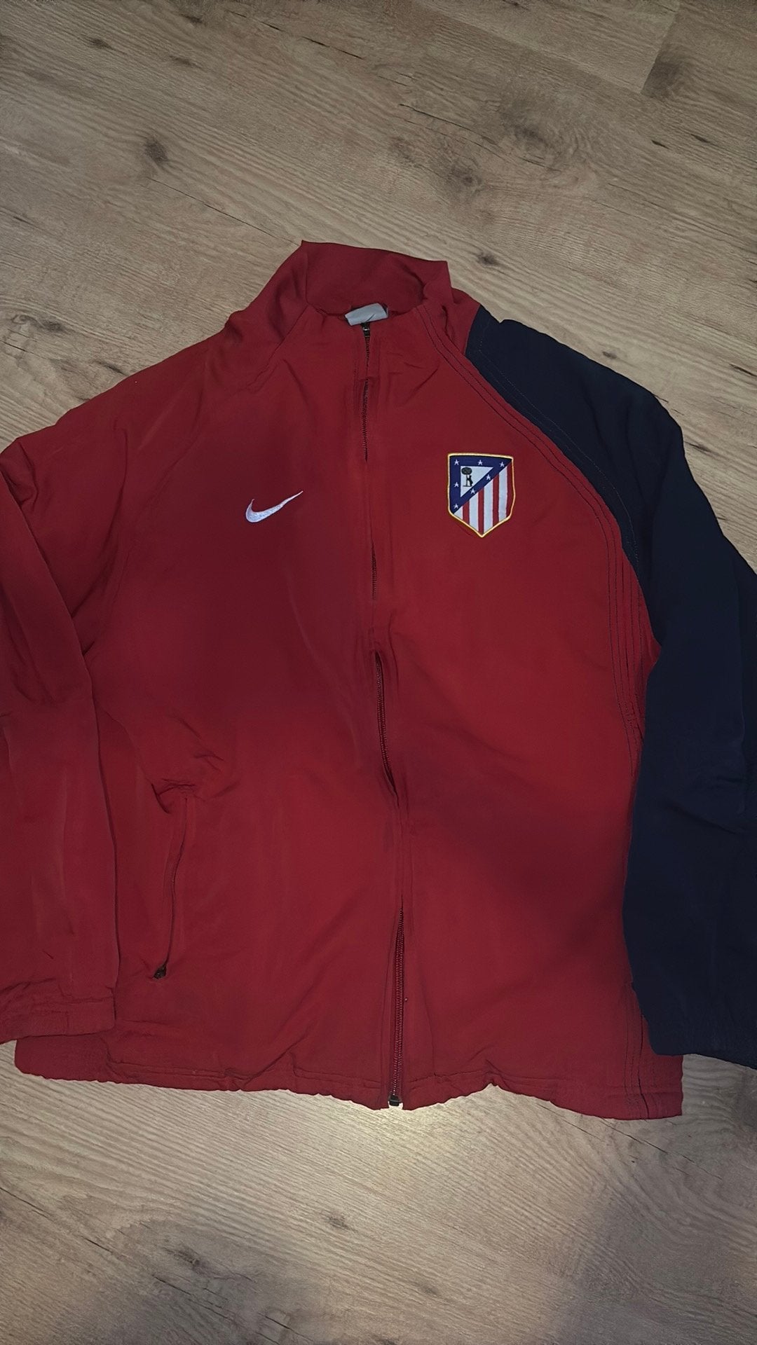 Vintage voetbal jack atletico madrid, Ophalen of Verzenden, Zo goed als nieuw, Buitenlandse clubs, Shirt