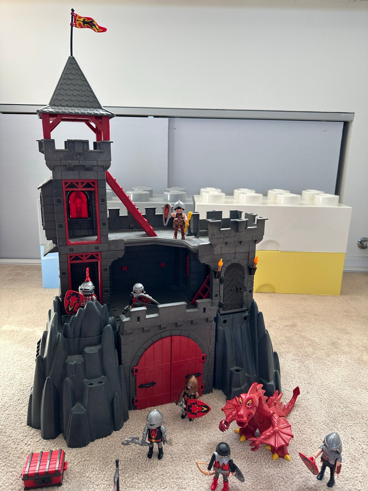 Playmobil Kasteel met ridders en draak, Ophalen, Gebruikt, Complete set, Kasteel/Fort
