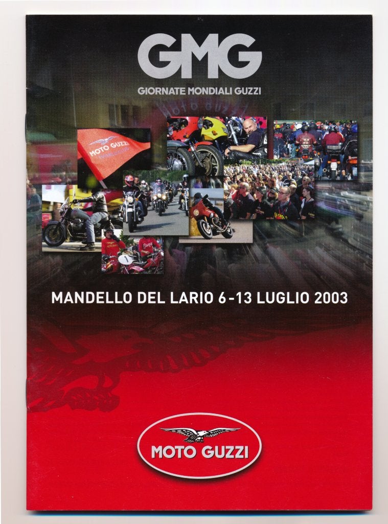 Moto Guzzi factory meeting booklet 2003 rally 20 pages NEW, Ophalen of Verzenden, Nieuw, Motoren