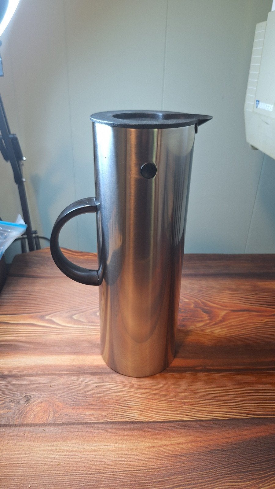 RVS Thermoskan / Waterkan met Handvat, Zilver, Ophalen of Verzenden, Metaal, Overige merken