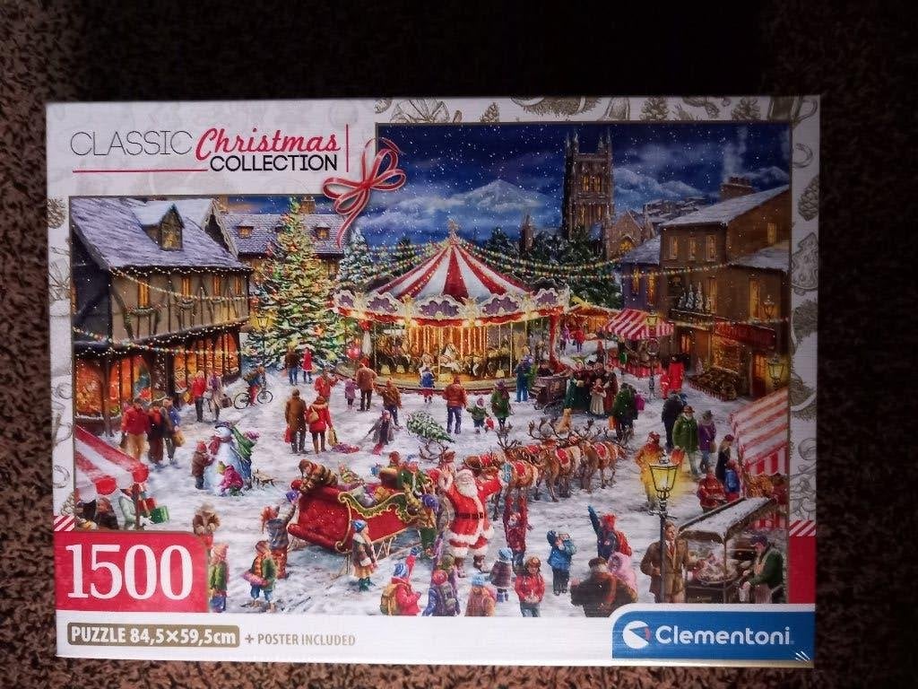 Puzzel Clementoni Classic Christmas Collection 1500 stukjes, Ophalen of Verzenden, 500 t/m 1500 stukjes, Nieuw, Legpuzzel