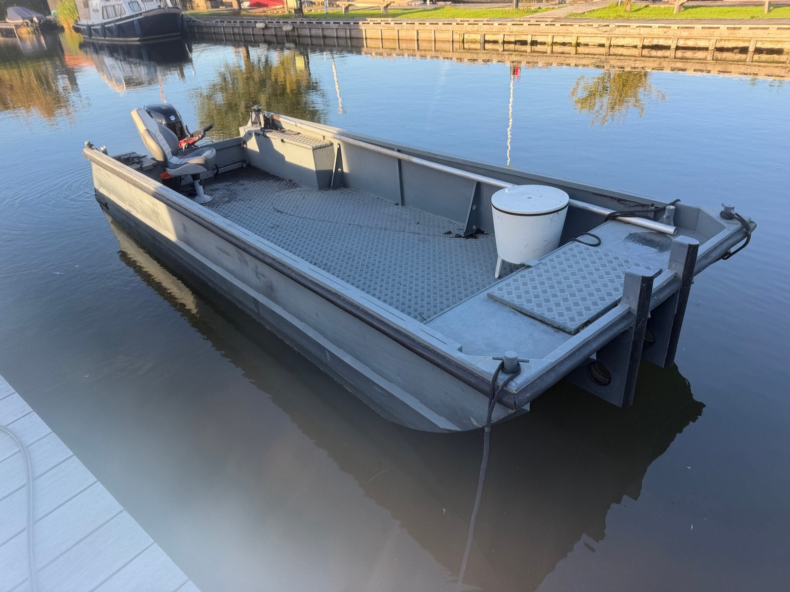 Robuuste Aluminium Werkboot/Visboot, Watersport en Boten, Overige merken, Gebruikt, Aluminium, 20 cm