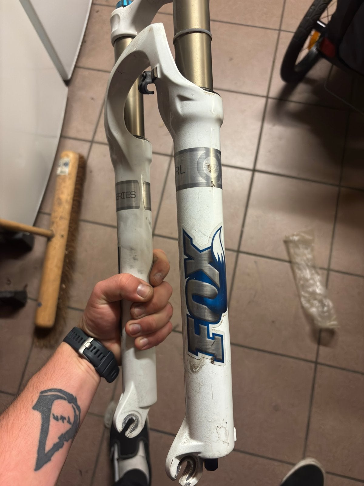 FOX Voorvork 26 inch - Wit, Fietsen en Brommers, Fietsonderdelen, Ophalen of Verzenden, Gebruikt, Mountainbike, Voorvork