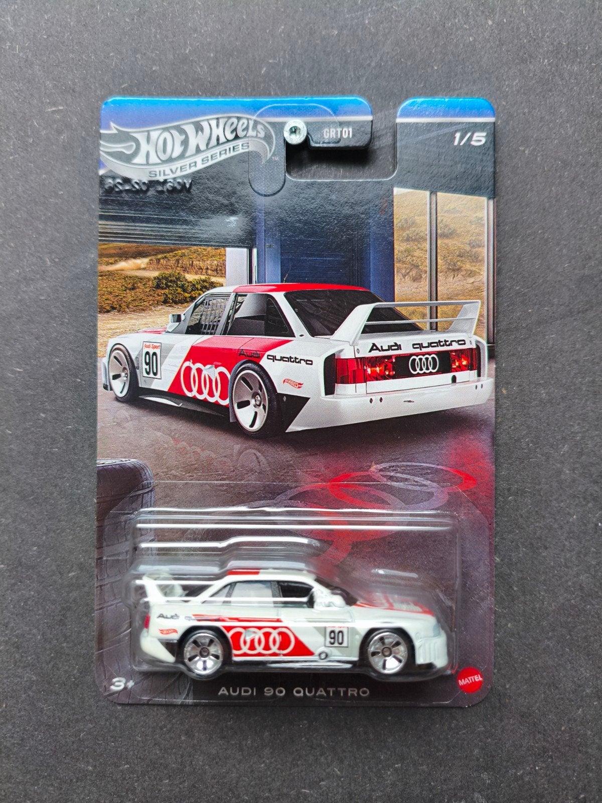Hot Wheels Audi 90 Quattro Silver Series 1/5, Ophalen of Verzenden, Nieuw, Auto