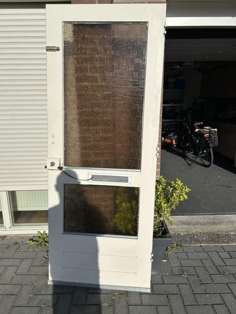 voordeur, Doe-het-zelf en Verbouw, Deuren en Horren, Ophalen, Gebruikt, 80 tot 100 cm, Buitendeur