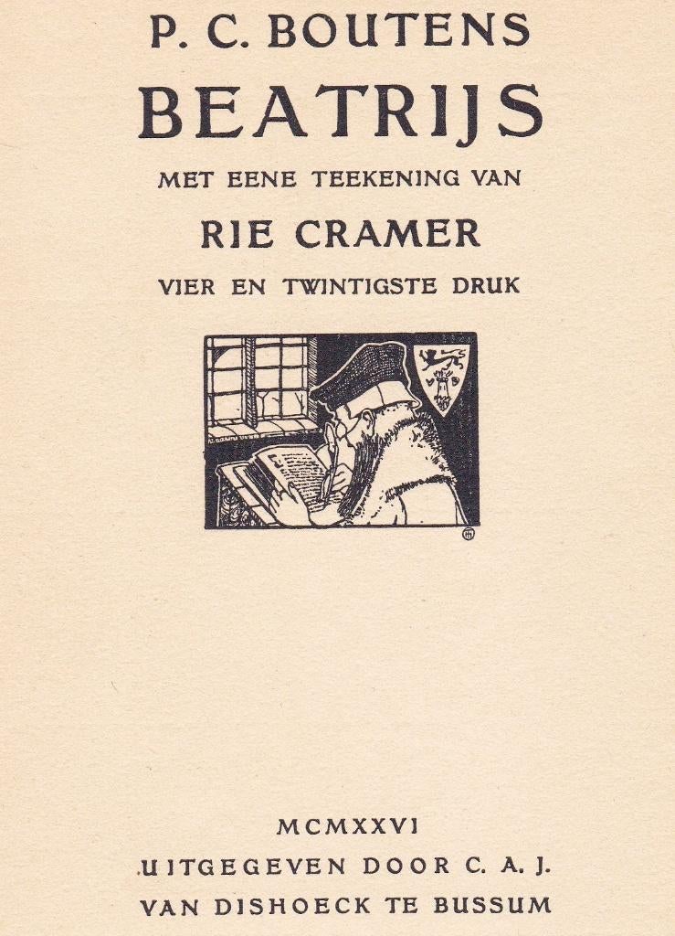 Boutens, P.C. - Beatrijs (1927)  , Ophalen of Verzenden