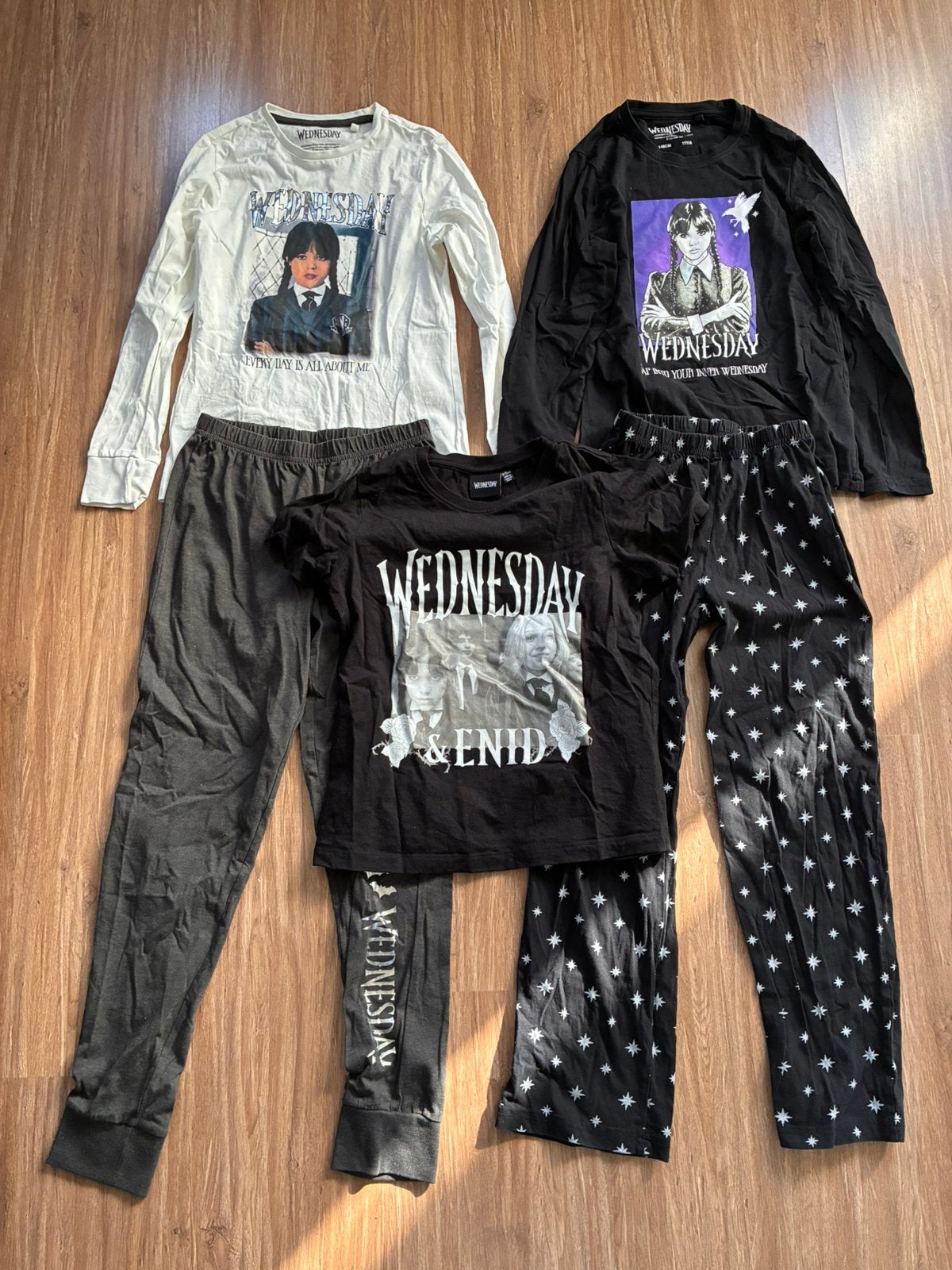 Wednesday pyjamas shirtje maat 146 (pyjama Adams shirt), Ophalen of Verzenden, Gebruikt, Meisje, Nacht- of Onderkleding
