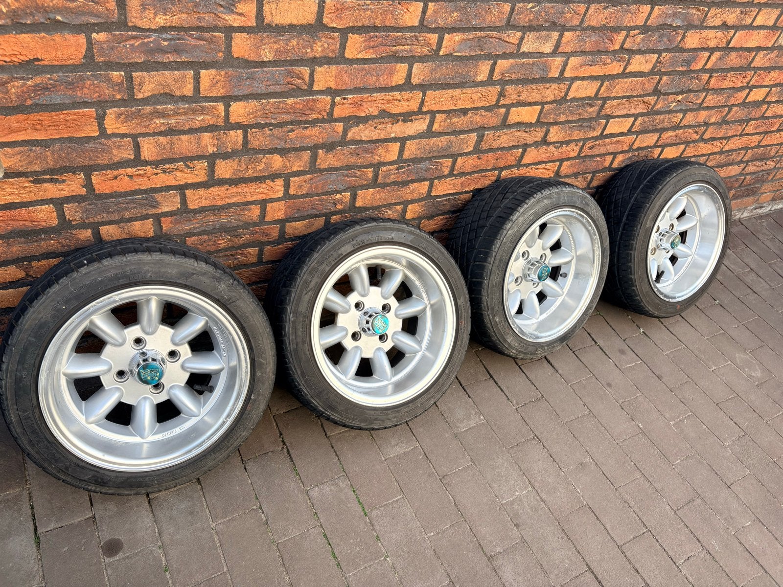 Mini 13 inch velgen met Yokohama banden 175/50r13, Ophalen, Gebruikt, 13 inch, 175 mm