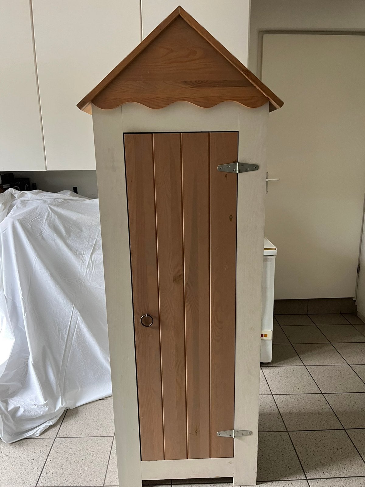 Houten strandkast, Ophalen, Gebruikt, Hout