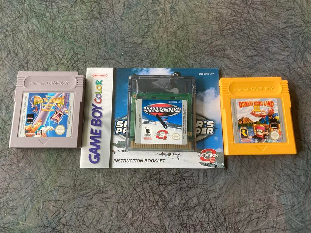 Game Boy games: Donkey Kong Land, Hercules, Shaun Palmer, Gebruikt, Overige genres, 1 speler, Ophalen of Verzenden