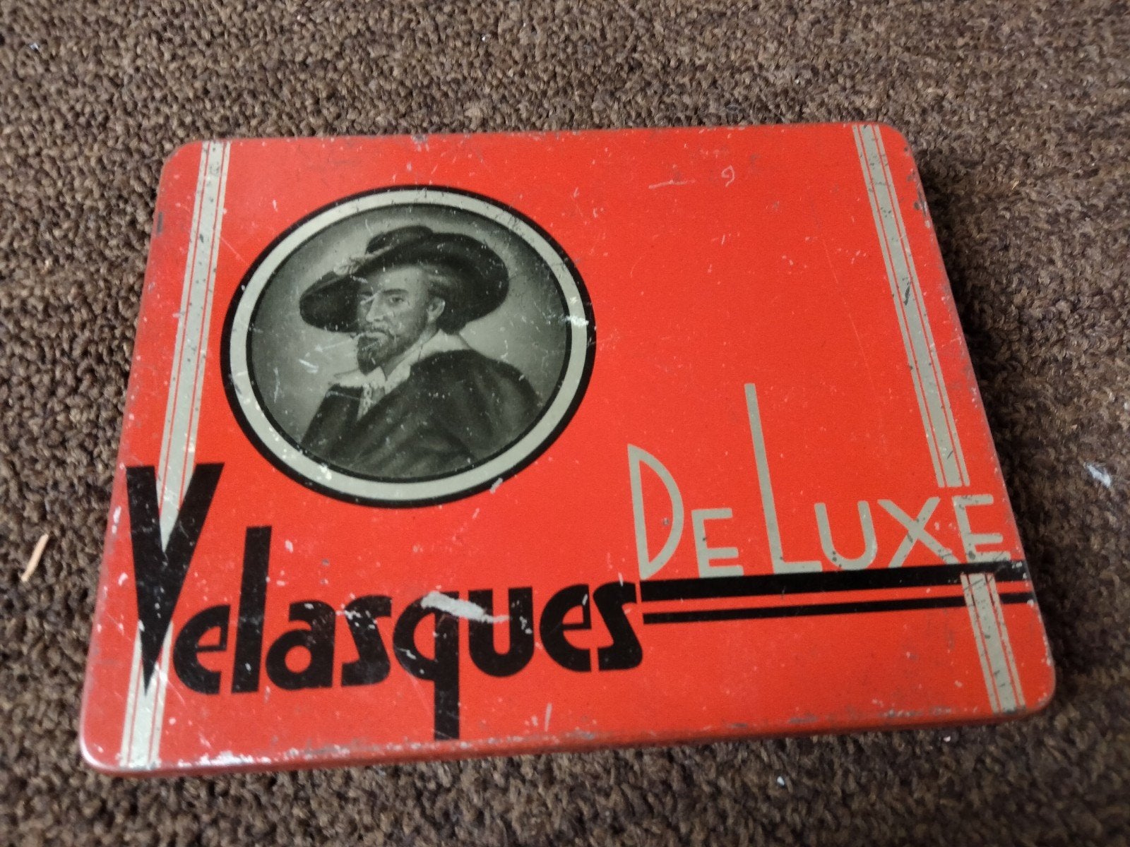 Vintage Velasques De Luxe sigarenblikje, Ophalen of Verzenden, Gebruikt, Overige, Overige merken