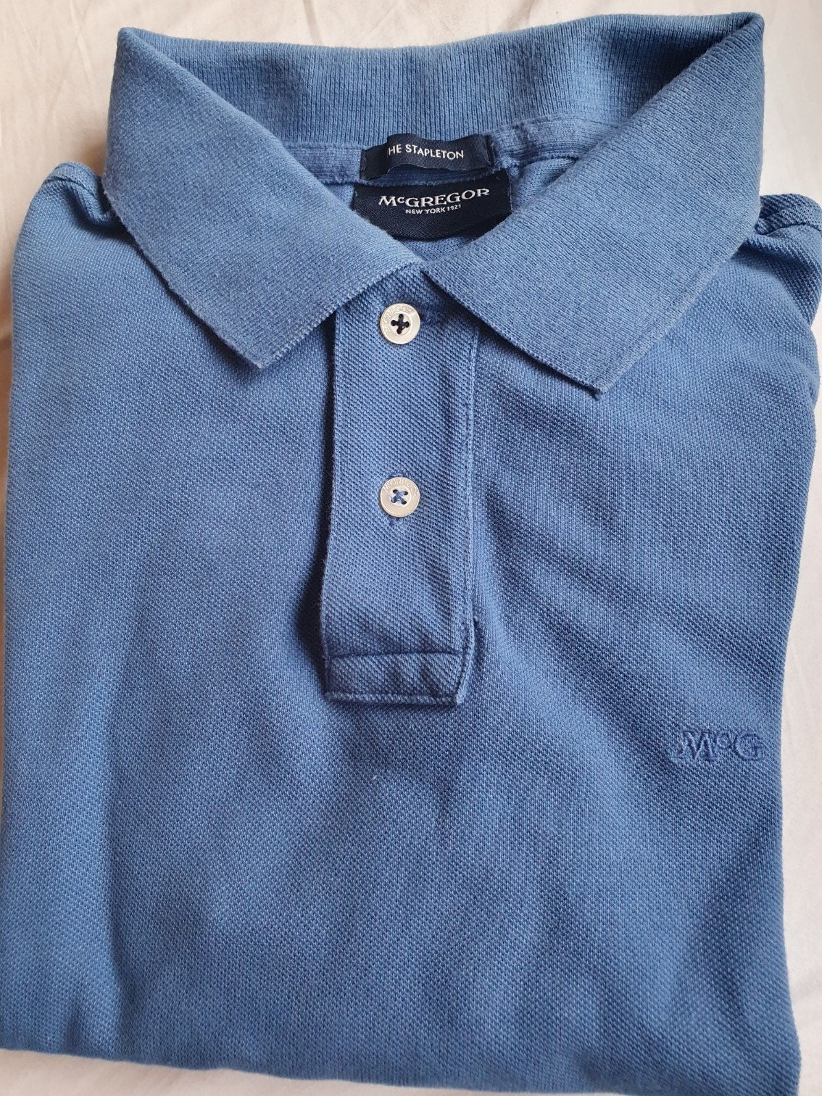Mcgregor heren polo maat S blauw, Kleding | Heren, Ophalen of Verzenden, Gedragen, Maat 46 (S) of kleiner, McGregor